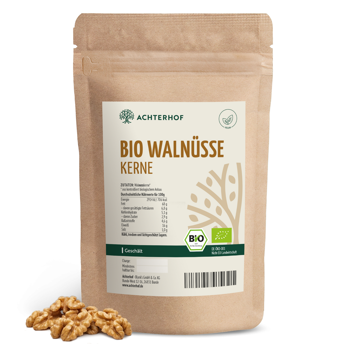 Bio Walnusskerne Stücke (250g)