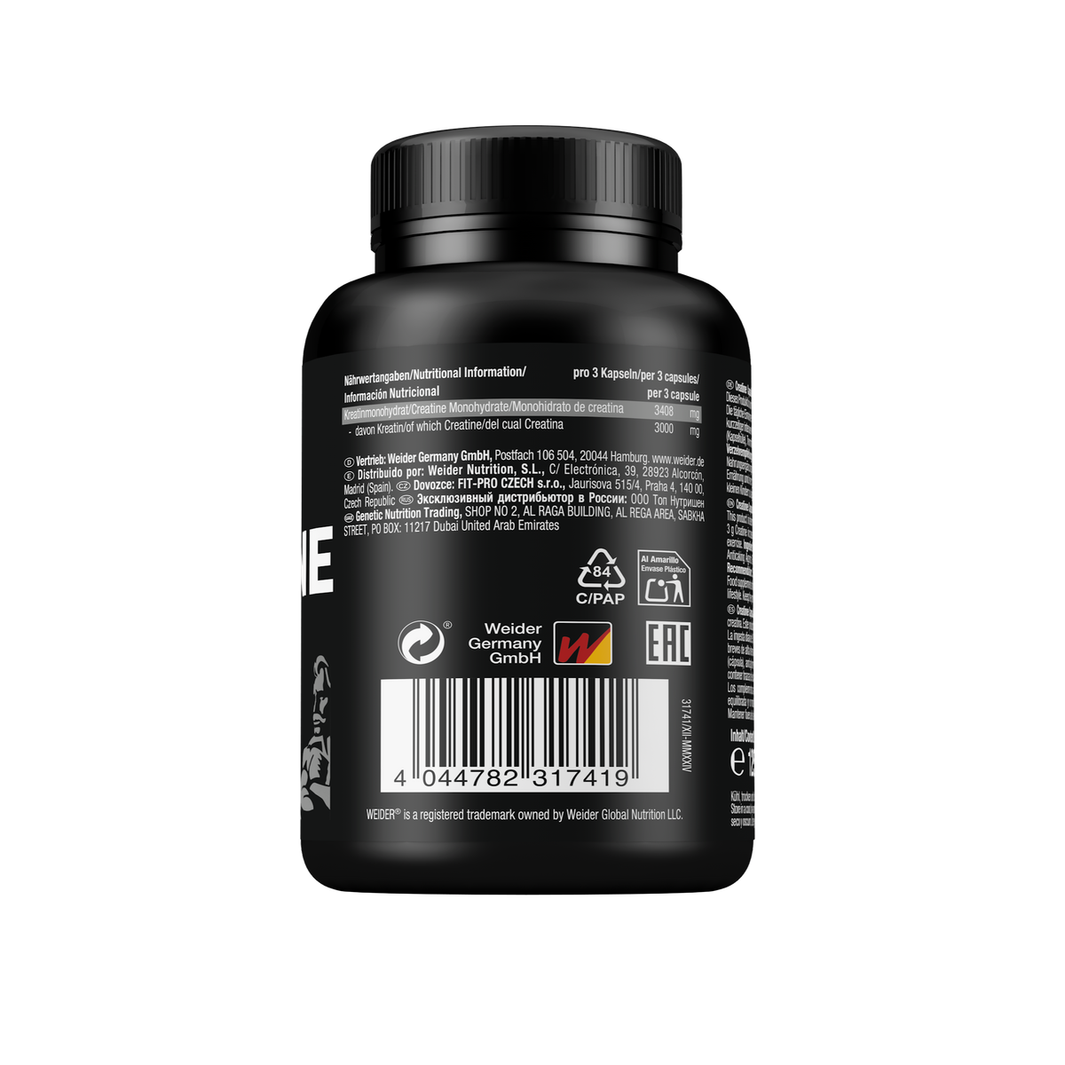 Pure Creatine Creapure® Capsules (100 Kapseln)