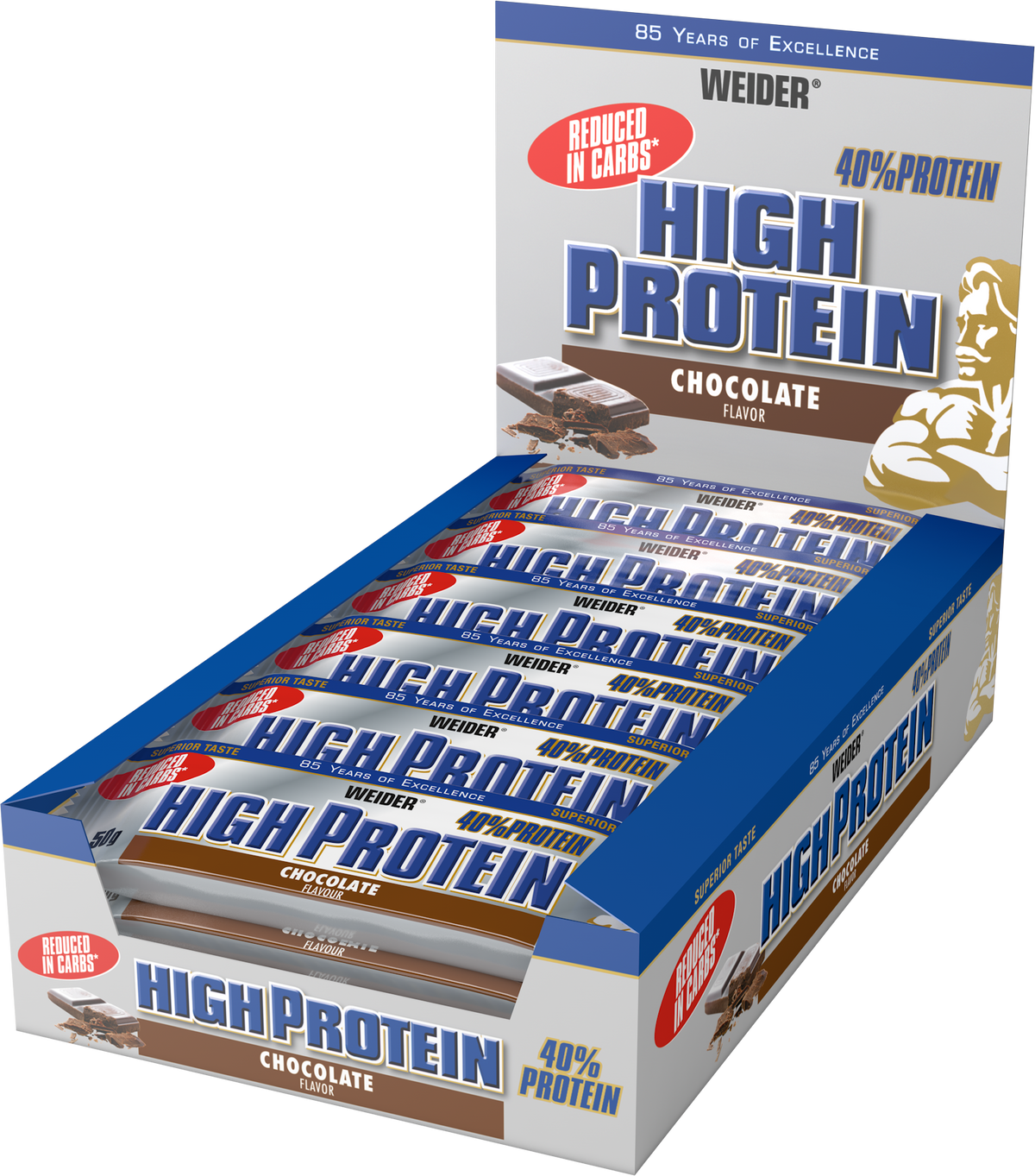 40% High Protein Bar (24x50g) Schokolade